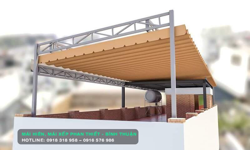 Mái xếp đẹp cho ban công, sân thượng