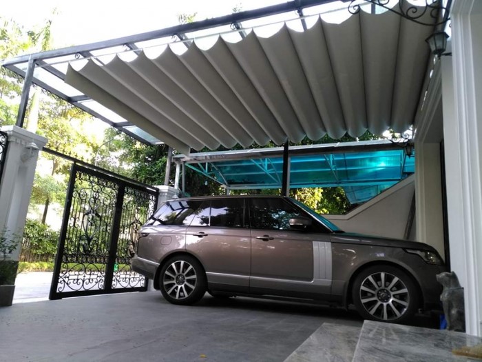 Mái xếp là một loại mái che mà bạn có thể dễ dàng kéo ra hoặc vào tùy vào mục đích sử dụng.
